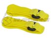 3RAC-BB03/FY 3Racing Short Battery Straps (20cm) - Neon Yellow