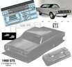 1968 GTS 1/10 Dodge Dart GTS, 200mm LEXAN klar