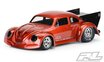 3558-00 VOLKSWAGEN DRAG BUG KARO KLAR 1:10 FÜR LOSI 22S DRAG + SLASH 2WD DRAG CAR + AE DR10 LEXAN KLAR