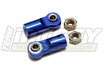 ALU 4MM BALL END (2) FOR REVO, E-REVO, SUMMIT & SLAYER(BOTH) MSR6 TYPE SHOCKS T3236BLUE - INTEGY