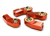 ALU BALL END (4) 3MM SIZE FOR 1/10 SIZE VEHICLE C26356RED - INTEGY