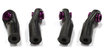 ANGLED PLASTIC BALL END (4) 3MM SIZE FOR 1/10 SIZE VEHICLE C25059PURPLE - INTEGY
