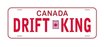 ATees Realistic Canada Licence Plate (DRIFTKING) For RC Cars - ATG10295