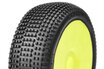 CT-15003-1-Y Captic Racing - ZONDA XTR - 1/8 Buggy Tires Mounted - CR-1 (Medium) Racing Compound - Yellow Rims - 1 Pair