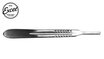 EXL00004 Scalpel Handle - Thick Stainless Steel Handle