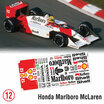 F1 Sticker Honda Marlboro Mclaren