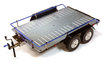 FLACHBETT DOPPELACHSE AUTO TRAILER KIT FÜR 1/10 SKALA RC C26670BLUE - INTEGY