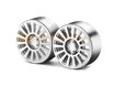 G138US GRC 1.9 Aluminum Beadlock Wheel for RC Crawler (2) Silver