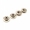 HS-48668 Hiro Seiko Thin Serrated Wheel Nut 4mm (Ti | 4pcs)