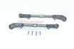 MAK162SGM GPM Racing Aluminium + Stainless Steel Adjustable Front Steering Tie Rod (ARA106044T2) - 6Pcs Set Gun Metal for Arrma Notorious 6S 4WD BLX