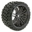 SRC0002B - SWEEP TERRAIN CRUSHER BELTED TYRE ON BLACK 17MM WHEELS 1/4 OFFSET