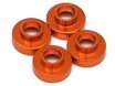 TRC/302442OR Team Raffee Co. Aluminum Servo Washer (4) 3x7.5mm Orange