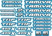 TS-TMY-BL - ToniSport Tamiya 419X Precut Decal Sheet - Blue