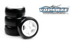 VT-VMI-PG024R5 Volante Mini 24R Rubber Slick Tire Pre-glued 4pcs (0 Off set mit 5 spoke wheel)