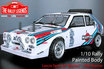 EZRL2382 Karosserie - 1/10 Rally - Scale - Fertig lackiert - Lancia Delta S4